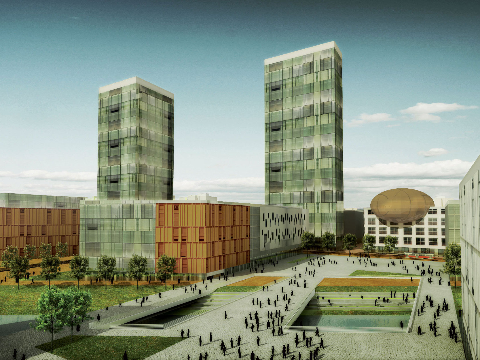 V súťaži Riešenie centrálnej rozvojovej osi Petržalky získali Architekti Šebo Lichý 3. miesto