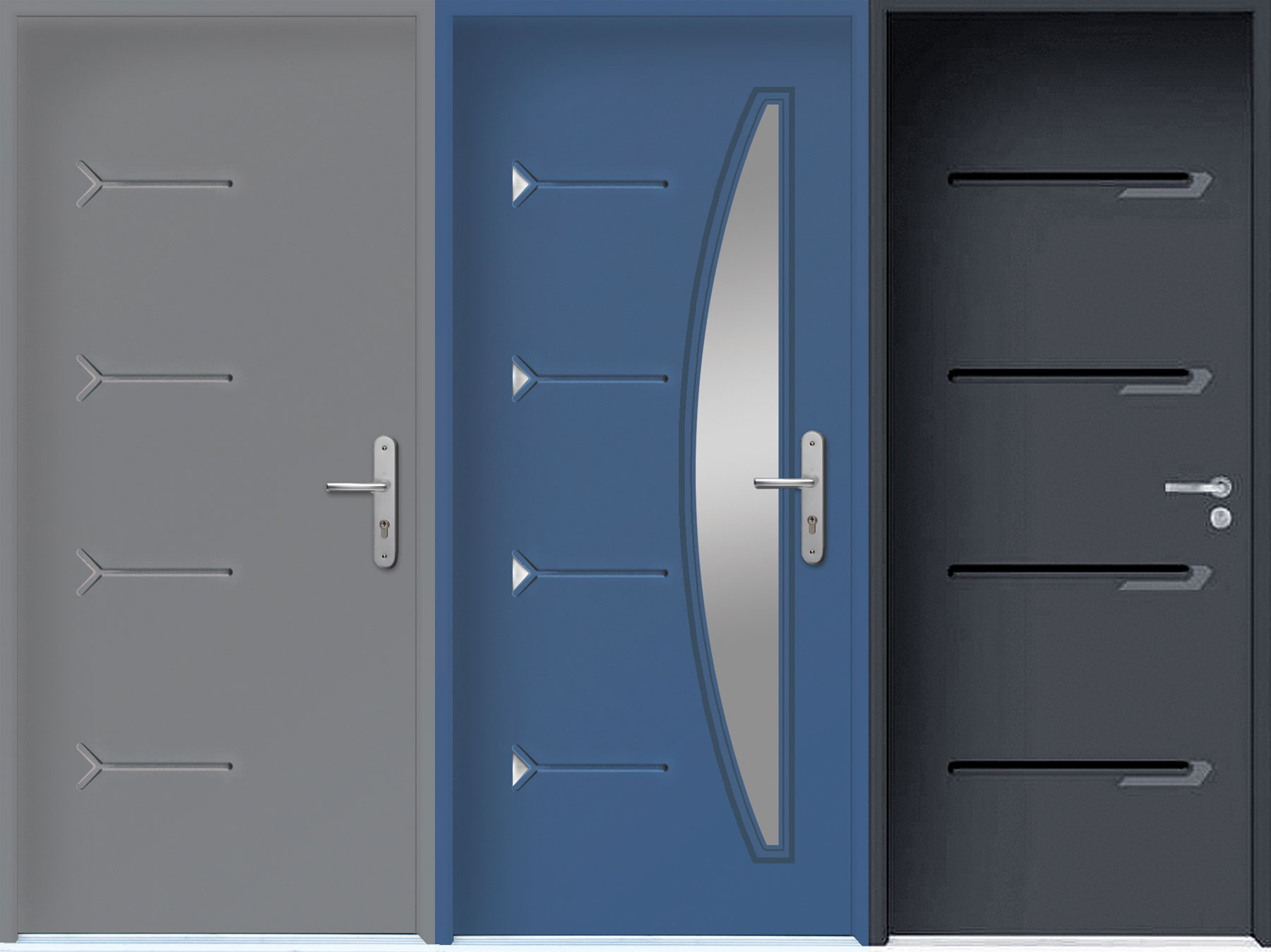 Výplň vchodových dverí Rovex ponúka viacero farebných a dizajnových variantov.