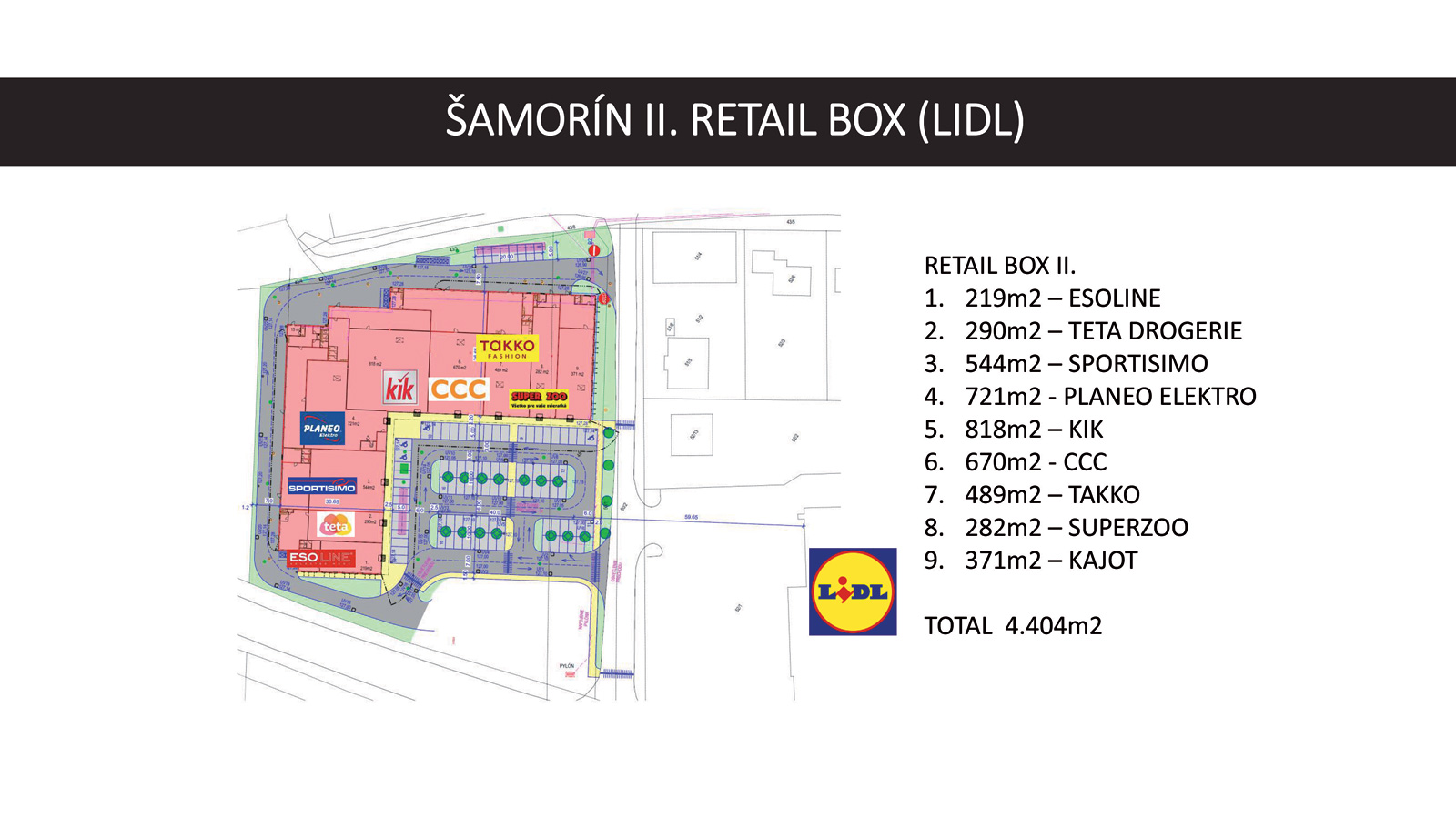 Retail Box pôdorys