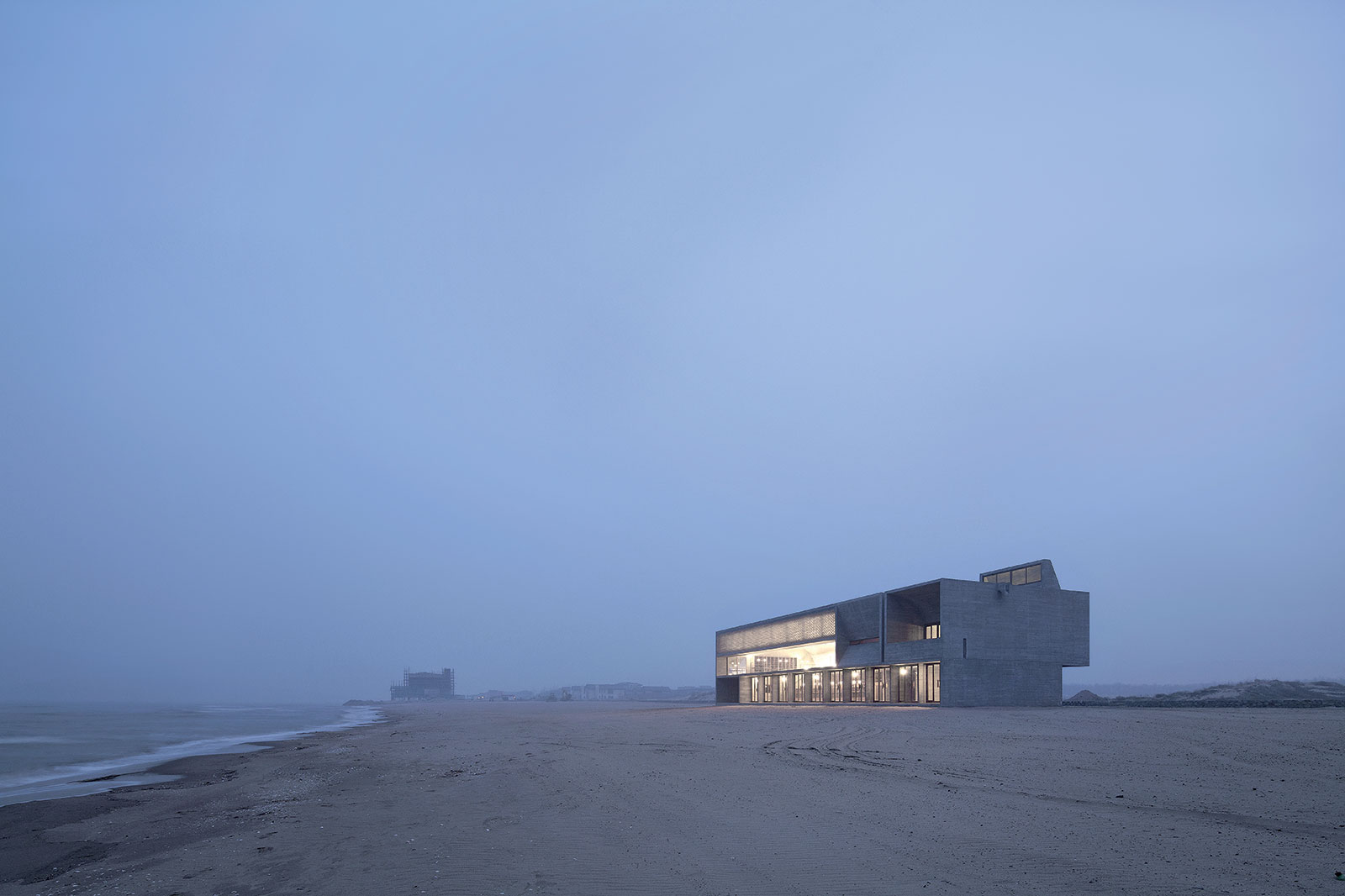 Knižnica na morskom pobreží. Foto: Xia Zhi