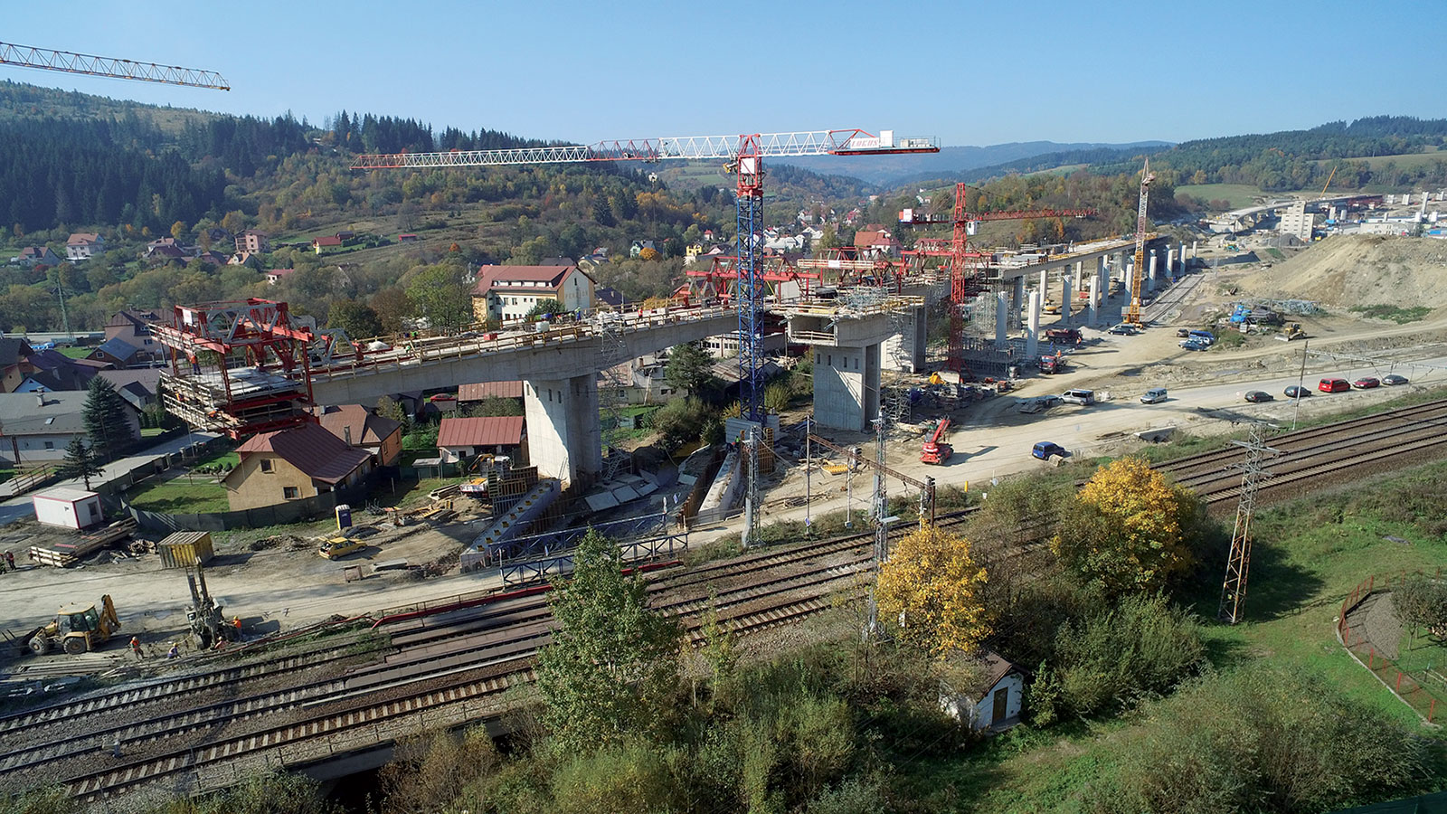 Obr. 5 Letmá betonáž celkový pohľad