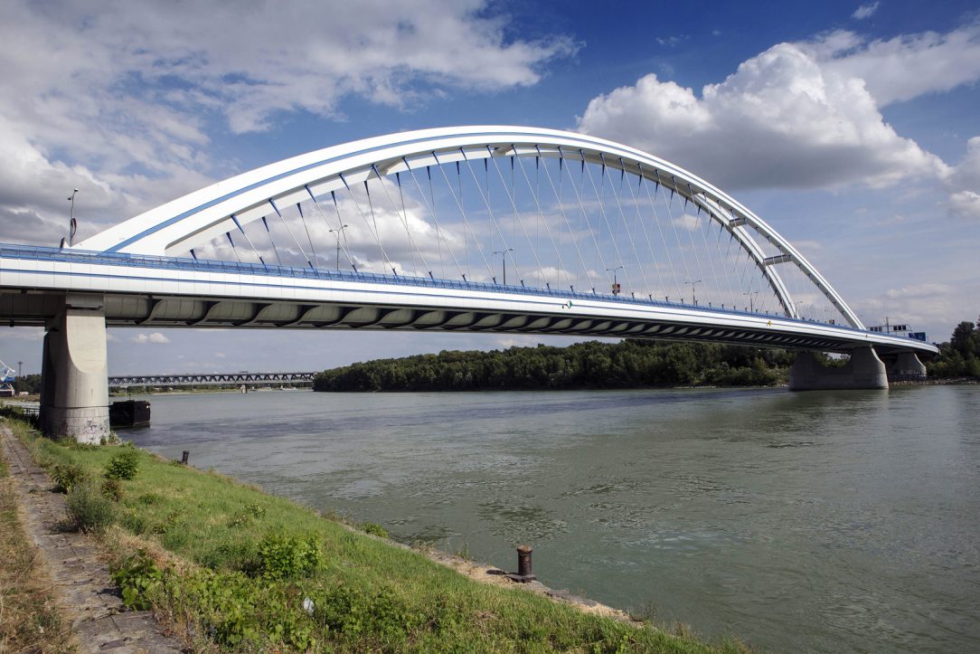 Apollo Bridge in Bratislava