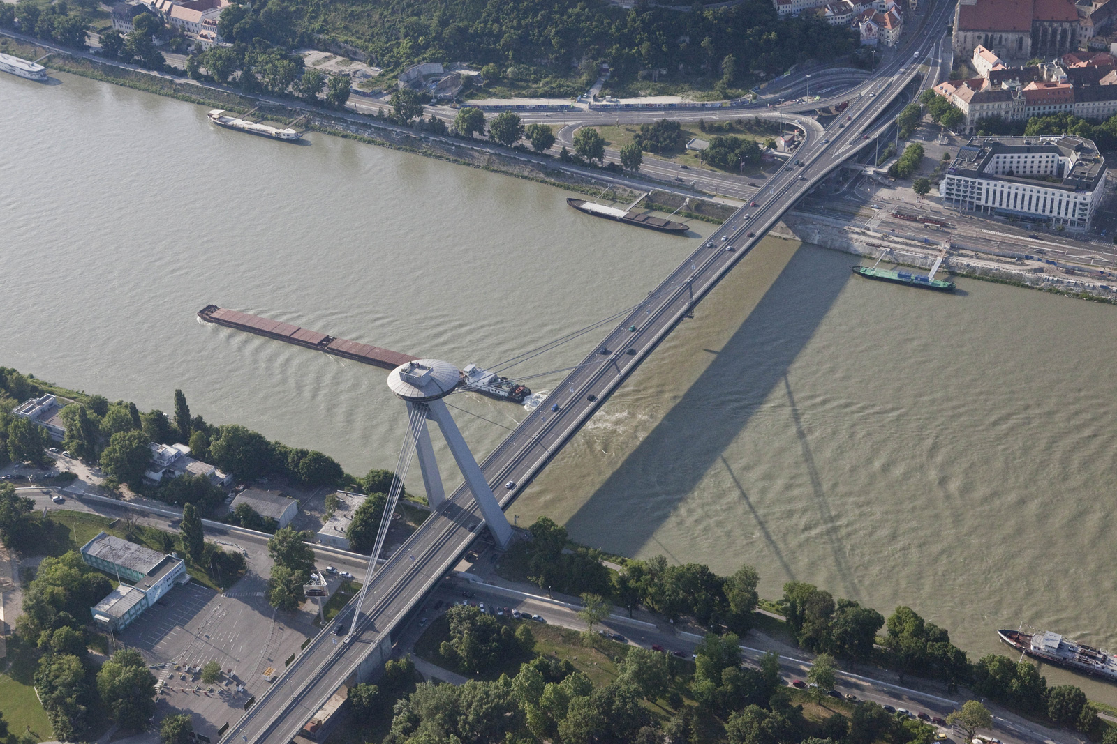 New Bridge Nový most in Bratislava
