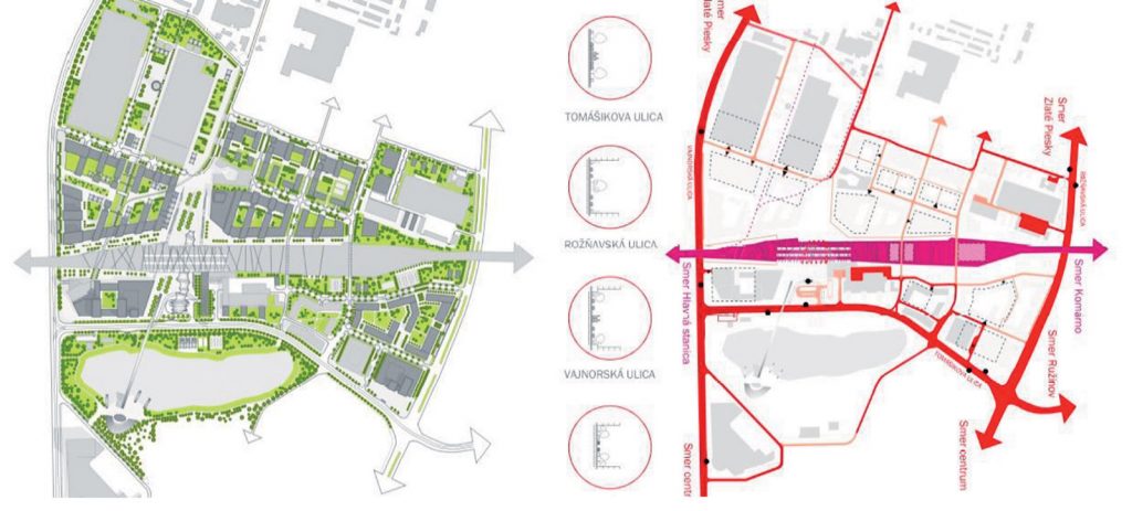 Obr. 4 Železničná stanica Bratislava Nové Mesto diplomový projekt Nové Mesto vstupná brána H. Stehlíková 2012