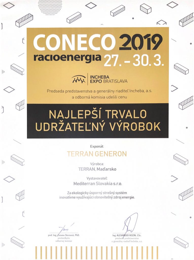Terran Generon získal ocenenie na Conecu 2019