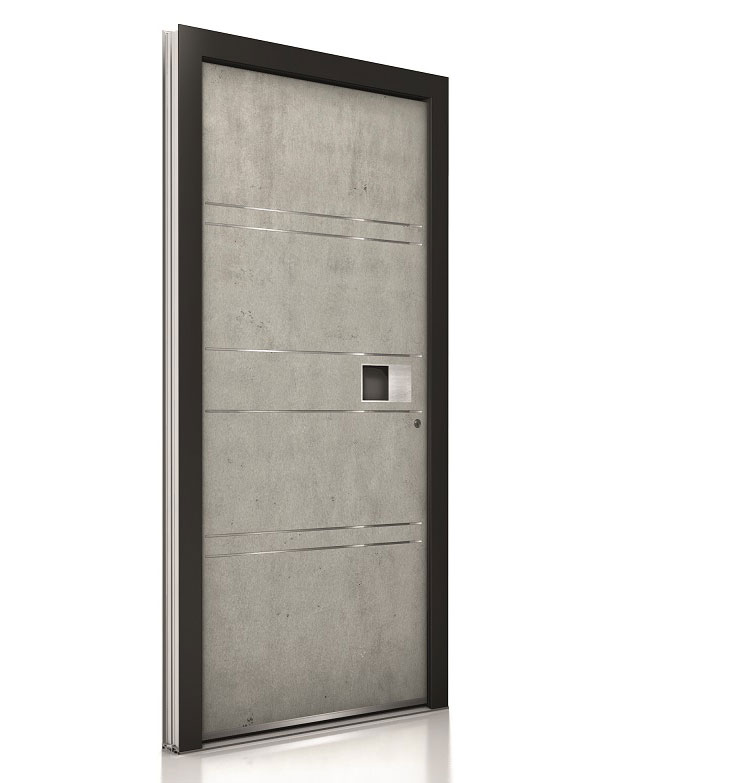 Internorm hliníkové vchodové dvere AT400 imitácia Beton 1000x1000