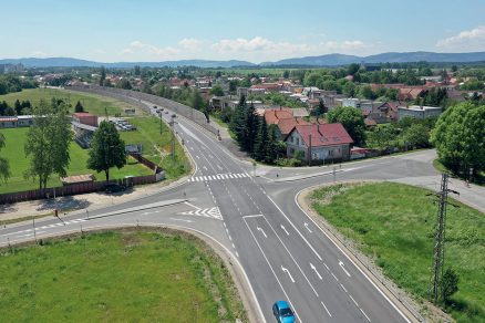 Obr. 5 Pohľad na križovatku v Turčianskych Tepliciach Diviakoch po rekonštrukcii