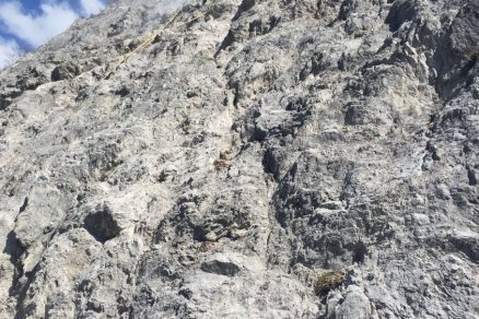 Čistenie skalných brál horolezeckou technikou
