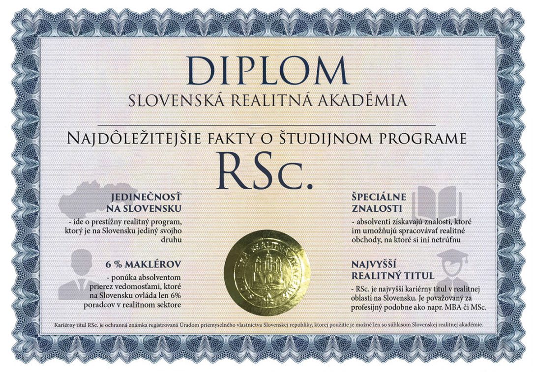 tudijný program RSc.