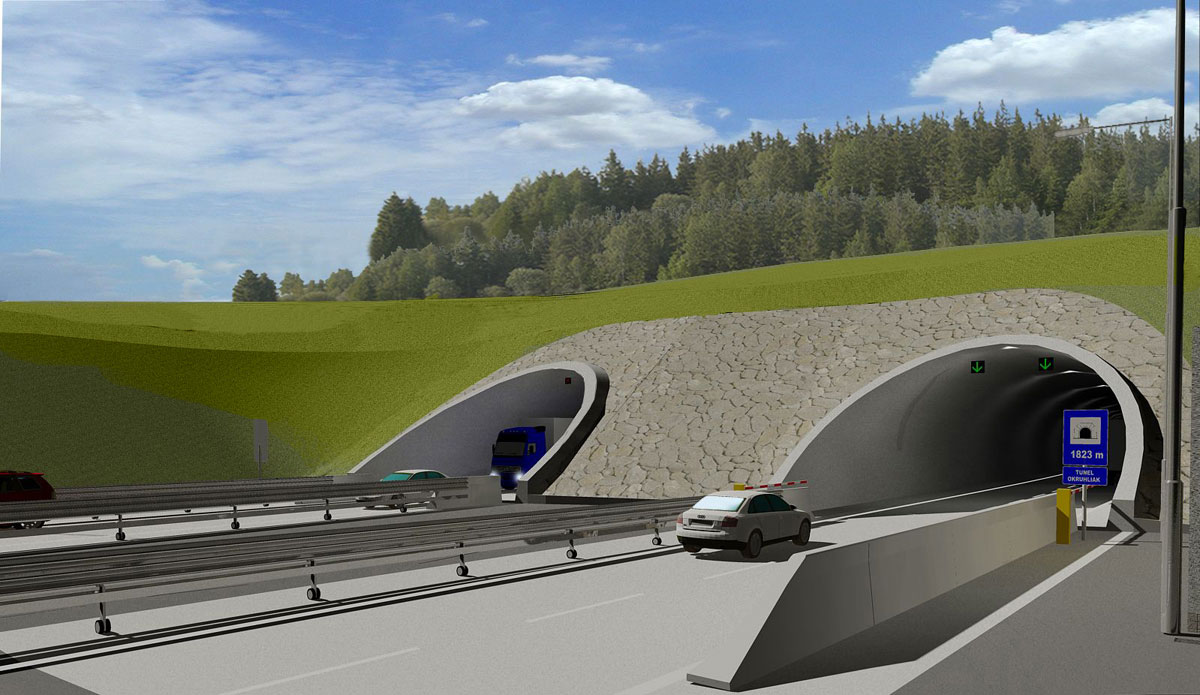 Tunel Okruhliak vizualizácia