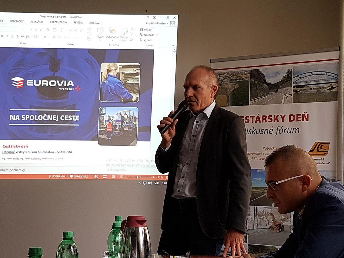 Ing. Peter Kovaľ predseda Slovenskej asociácie pre asfaltové vozovky SAAV a technický riaditeľ EUROVIA SK a.s.