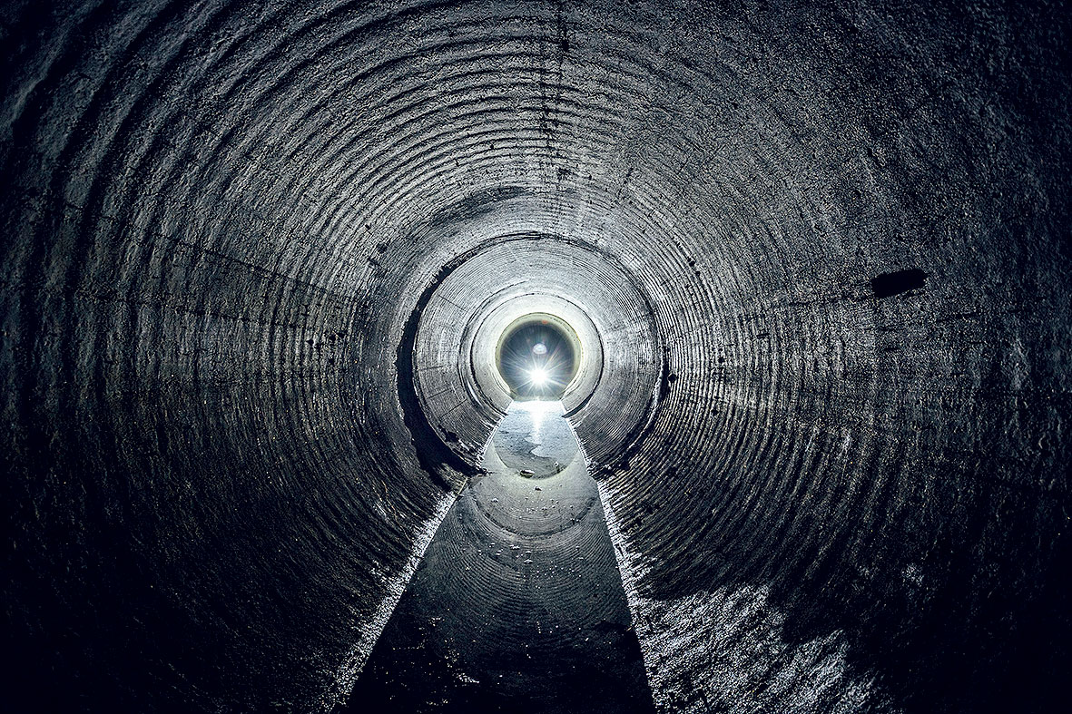Obr. 6 FBG technológia sa výborne uplatní pri snímaní deformácií kanalizačných tunelov.