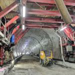 Betonárske práce v tuneli Prešov