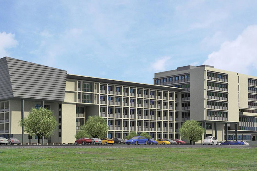 Vizualizácia rekonštrukcie budovy Krajského súdu v Košiciach