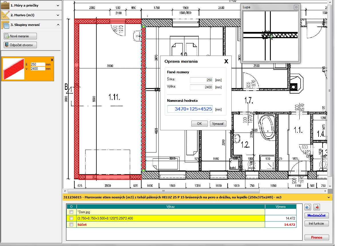 Výkaz výmer priamo z pdf formátu v programe CENKROS 4