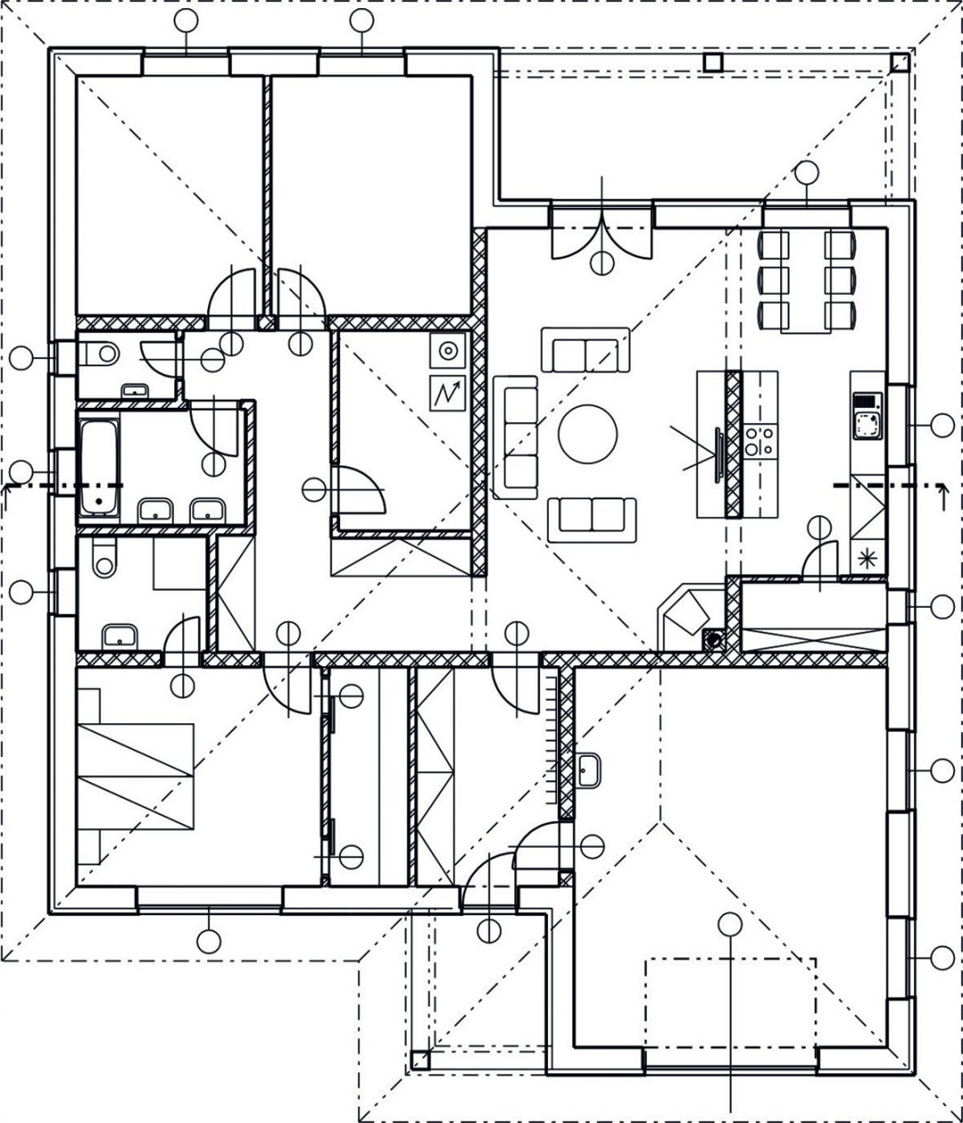 Obr. 3 Pôdorys 1. NP – RD 2