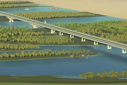 Obr. 1 Dunajské súmostie 3D model