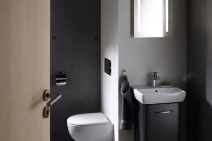 Skrátené WC Geberit Selnova Compact je ideálne do malých kúpeľní.