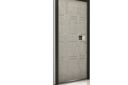 Internorm hliníkové vchodové dvere AT400 imitácia Beton 1000x1000 1