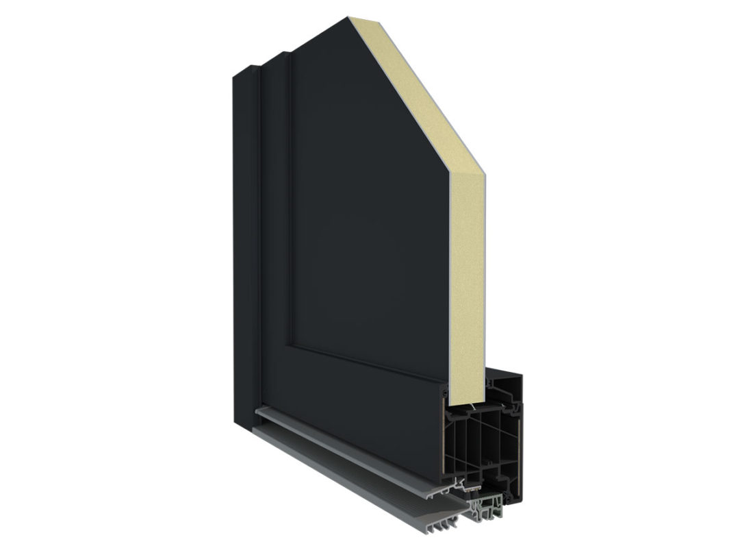 Nový systém vchodových dverí Elegant ThermoFibra Infinity 76 X je jediným systémom s integrovanou technológiou nekonečných sklených vlákien bez oceľovej výstuže.