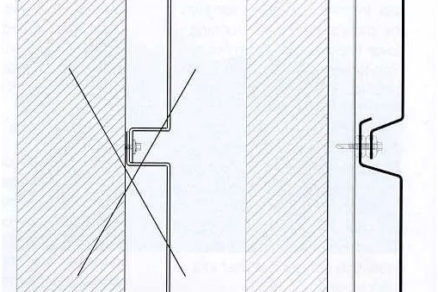 Obrázok ukazuje, ako vyzerá prekrytie vodorovného spoja kaziet s tesnením z EPDM a bez neho