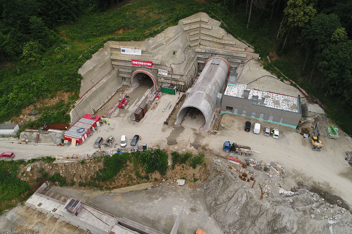 Východný portál tunela Prešov