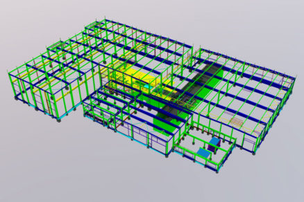 Obr.1 – 3D model nosnej konštrukcie