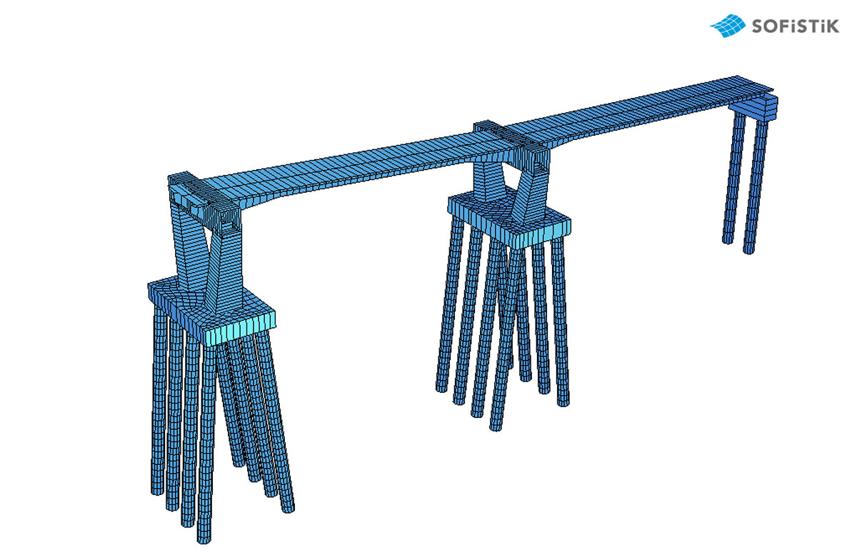 Obr. 8 FE Model predpolia