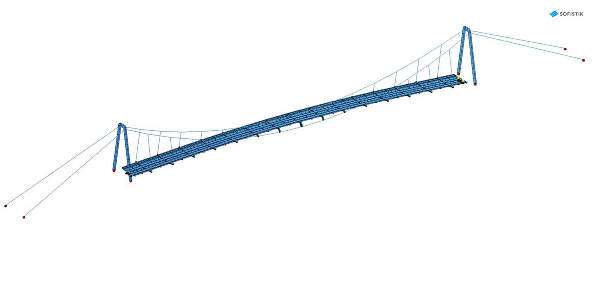 Obr. 9 FE Model oceľovej časti