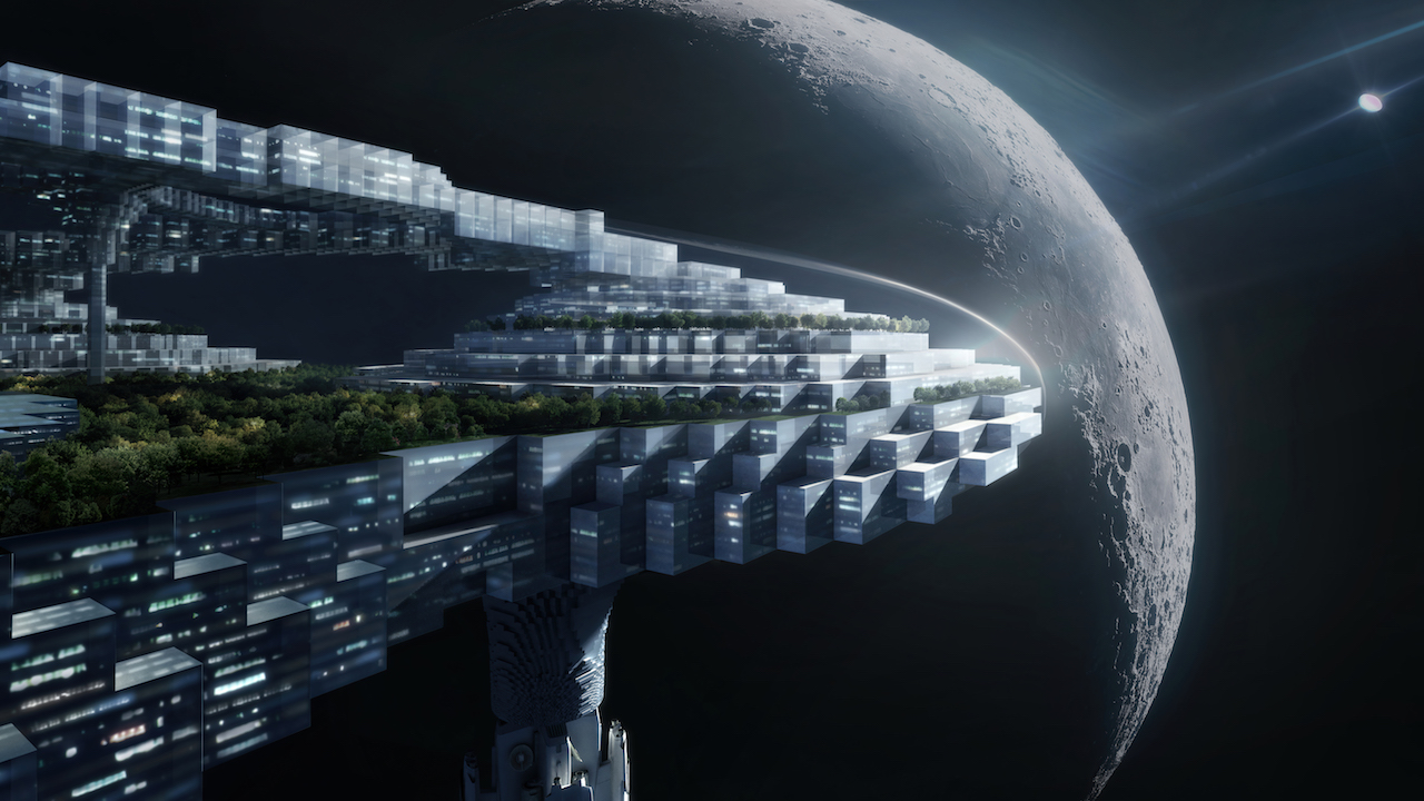 Crystal Space City Traveling with the Moon CAA architects