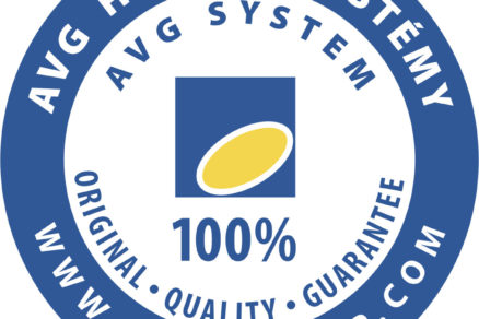 AVG logo kruh modry