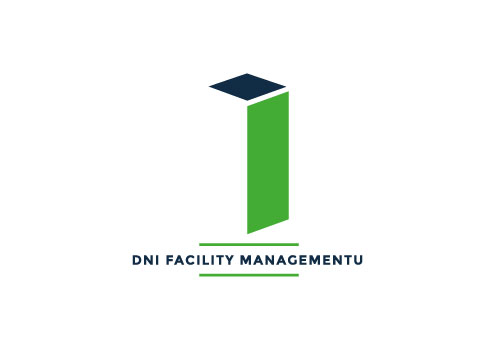 Logo DNI FACILITY MANAGEMENTU PANTONE