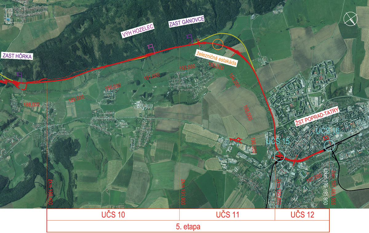 Obr. 4 Piata etapa stavby