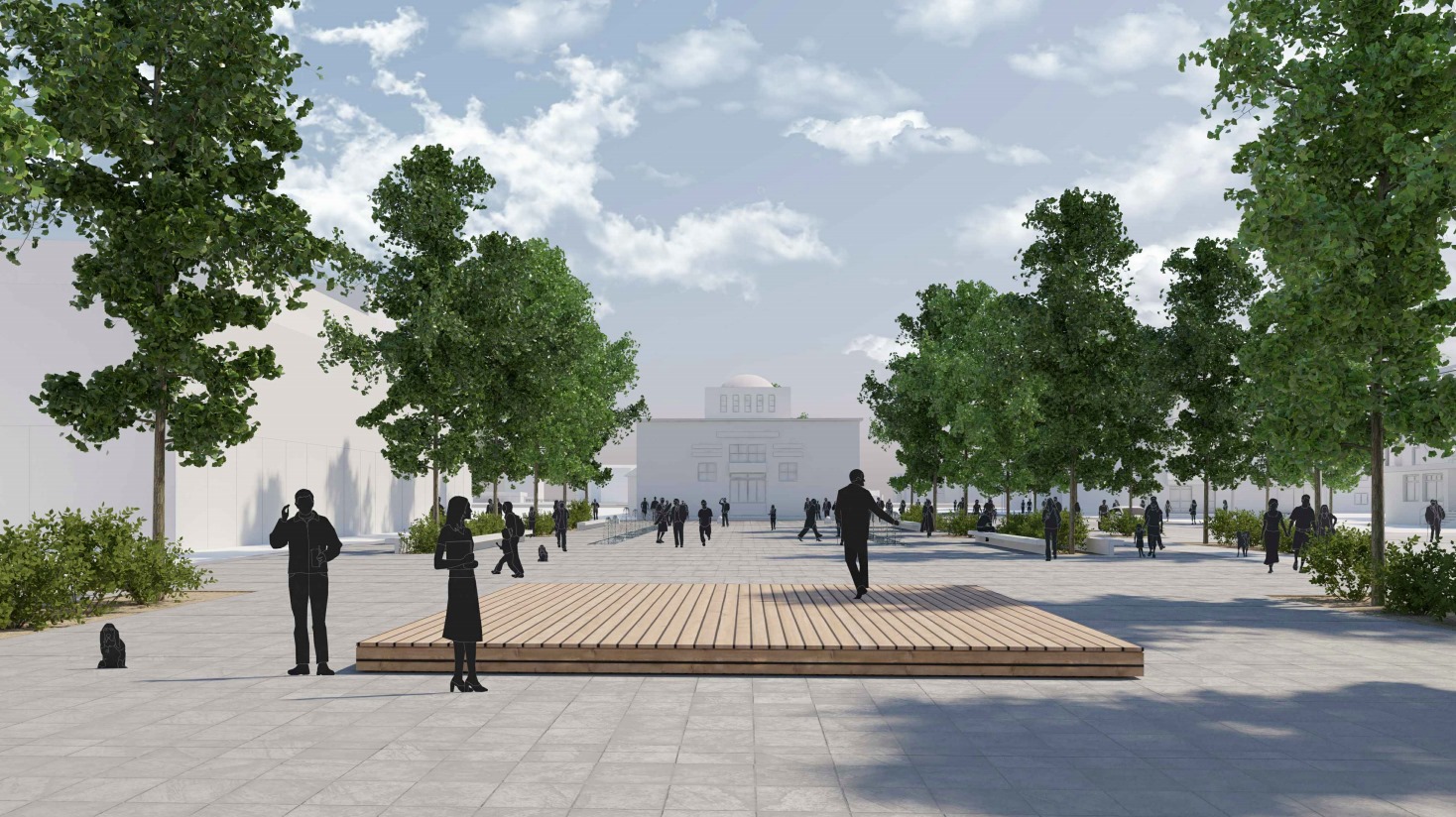 Architektonická overovacia štúdia revitalizácie priestoru pri radnici v Prievoze
