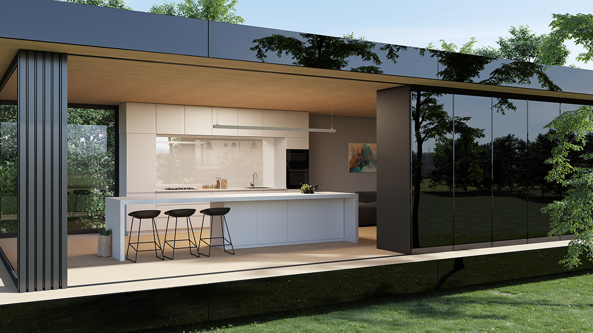 Lacobel T Deep Black Matelac T Cool White and Lacobel Oyster White