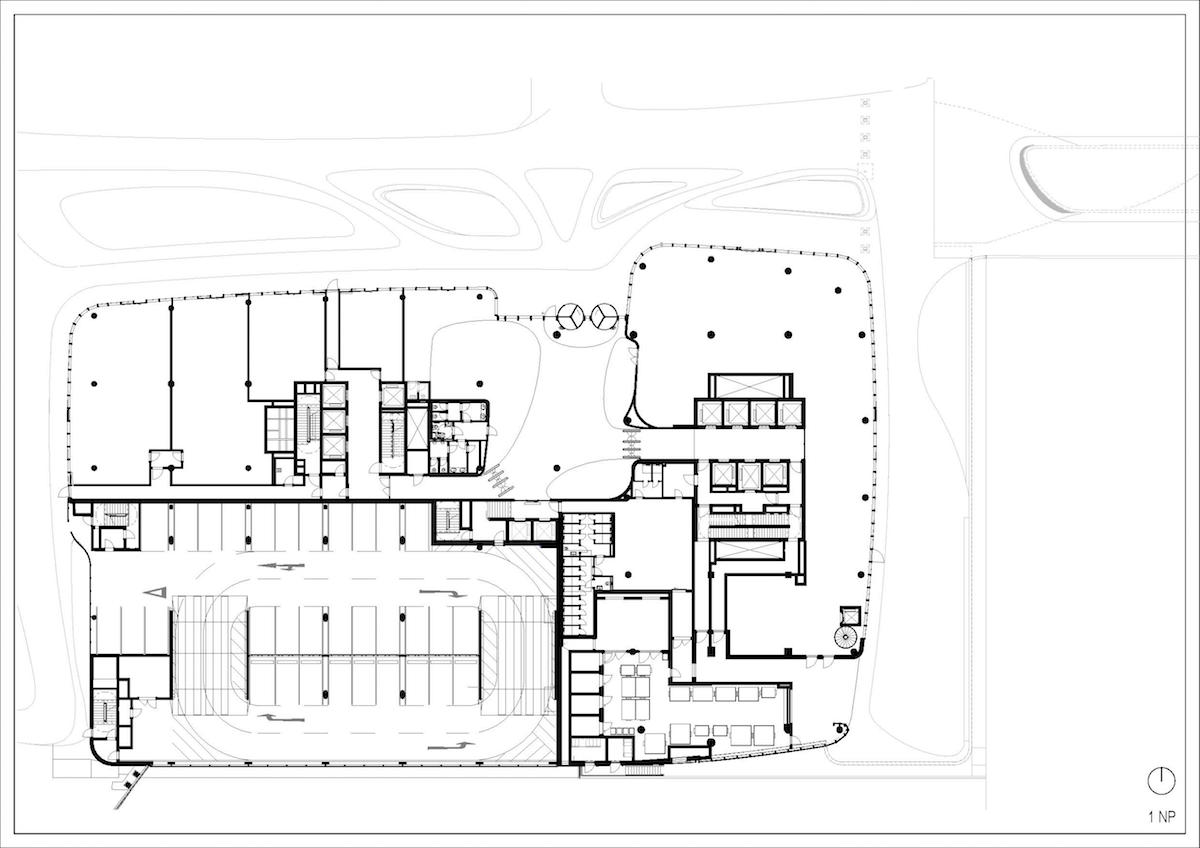 Pôdorys 1. NP – SKY PARK Offices.