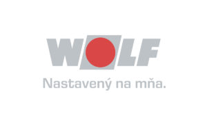 WOLF logo claim red grey 100mm 1