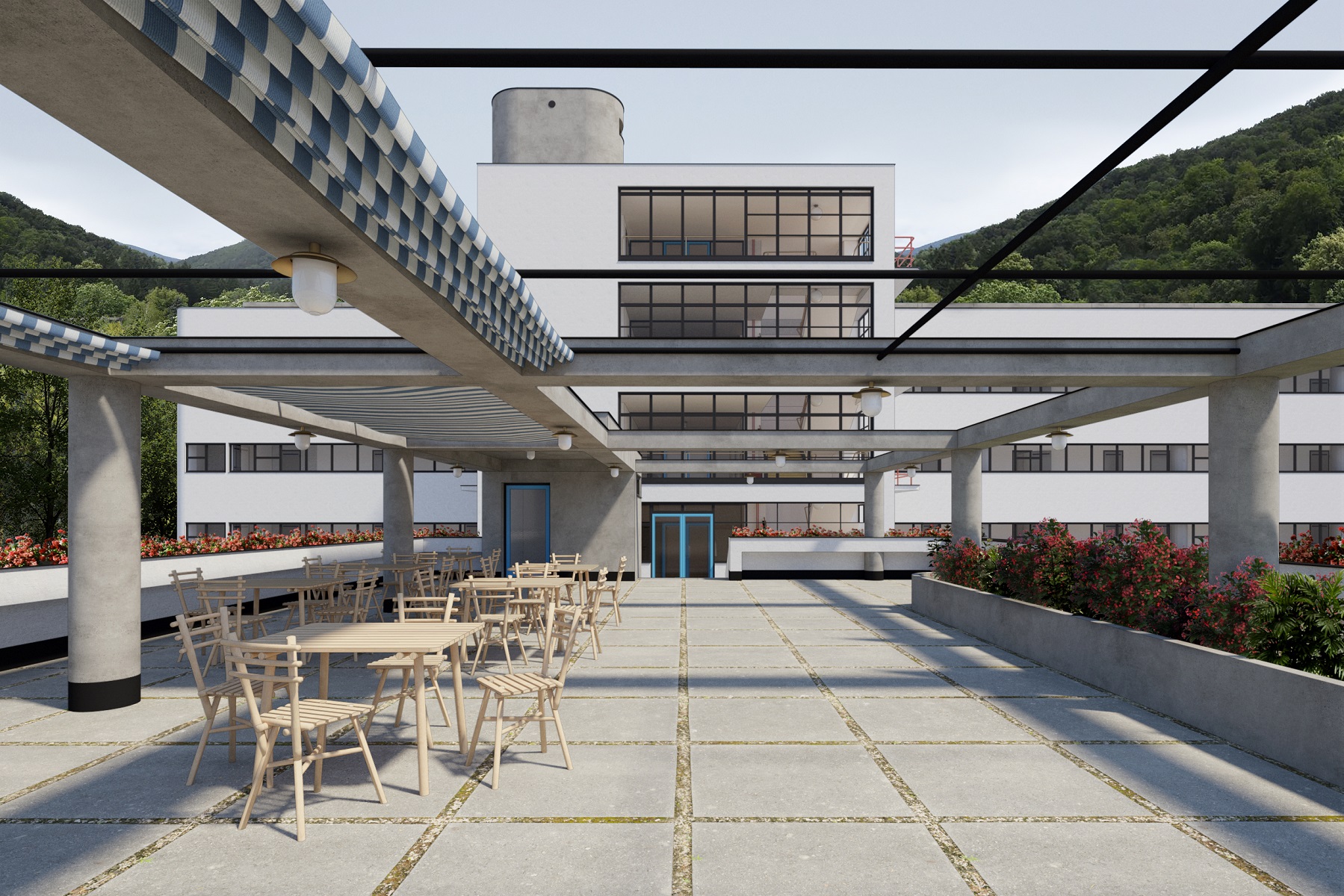 Liecebny dom Machnac Trencianske Teplice navrh Atelier o Spolocenska terasa