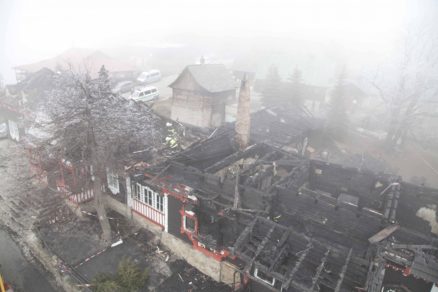Turistická útulna s jídelnou, Libušín - stav po požáru