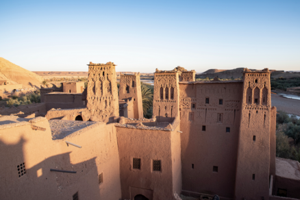 Mesto Aid Ben Haddou v Maroko bolo celé postavené zo zmesi hliny, slamy a štrku.