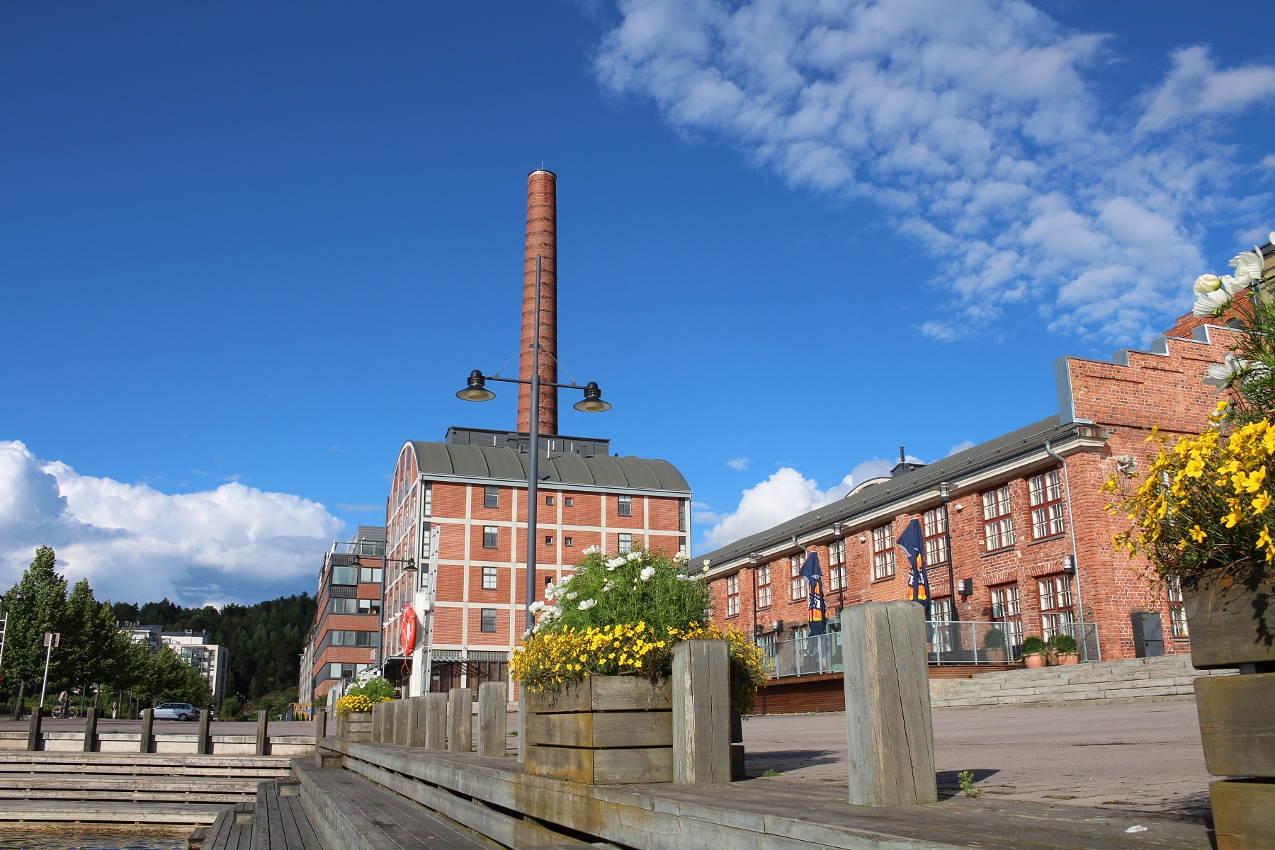 Pozostatky ťažkého priemyslu v Lahti.