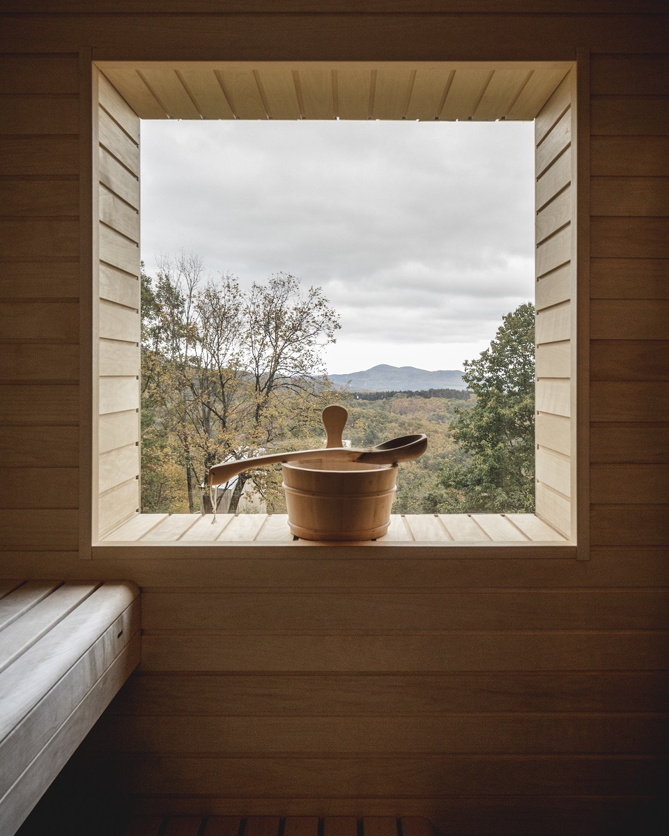  Súčasťou chaty 
Fjell je aj súkromná 
sauna.