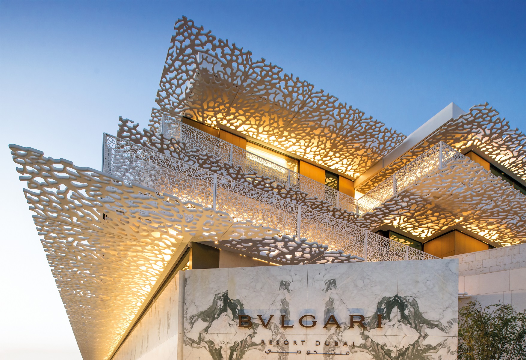Bvlgari Resort Dubai, vstup