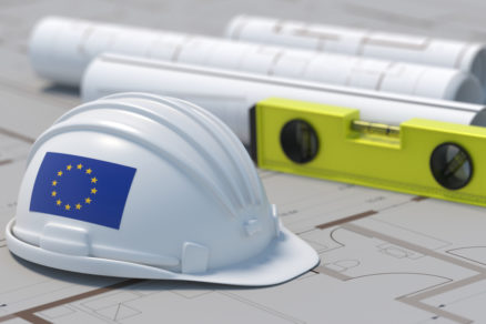 Stavebníctvo, eurozóna, ilustračná foto