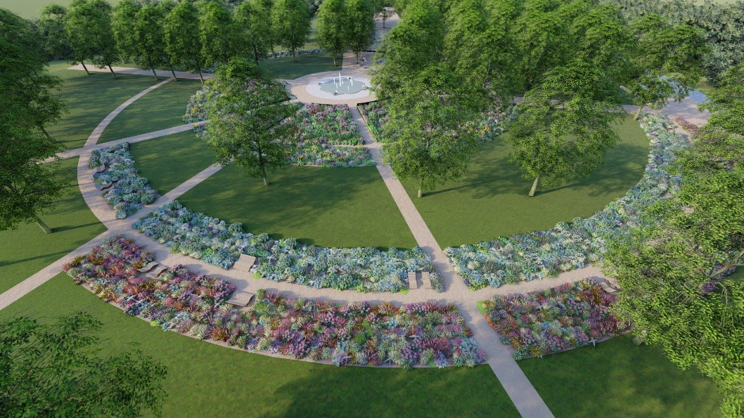 Vizualizácia obnovy starého parku v Nitre 