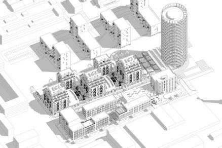 Projekt Acord Matador nadväzuje na projekt Nová Matadorka, ktorý rovnako navrhli Compass Architekti.