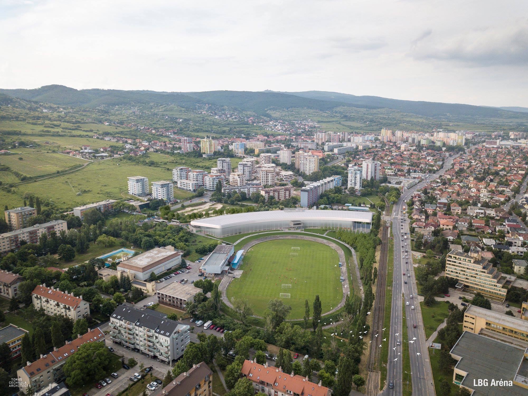 Vizualizácie LGB Arény