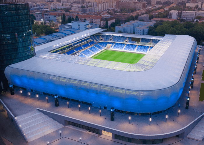  Národný futbalový štadión, Bratislava (2019) – RADONELAST 4 = 8 000 m2
