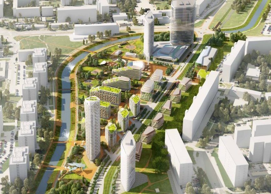 Na ilustračnej snímke je zámer Petržalka City.