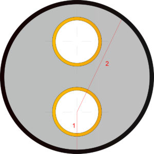 Obr. 3 Prierez potrubím